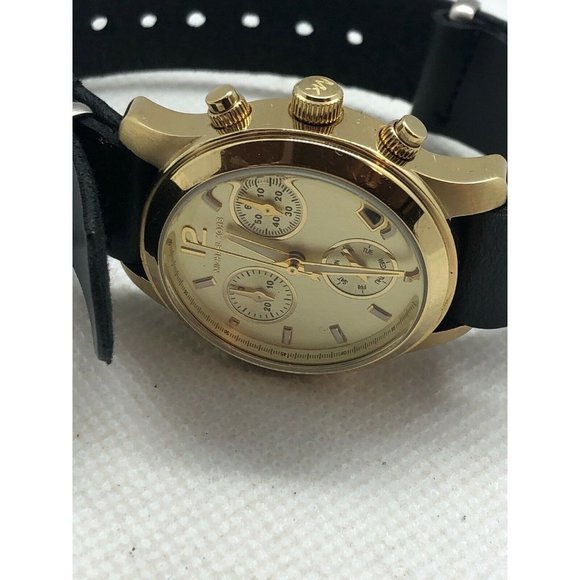 Michael Kors MK5384 Womens Black Leather Analog Ch main image 5
